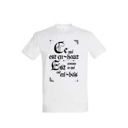 T-shirt "Ce qui est en haut et comme ce qui est en bas" – Collection Fraternité