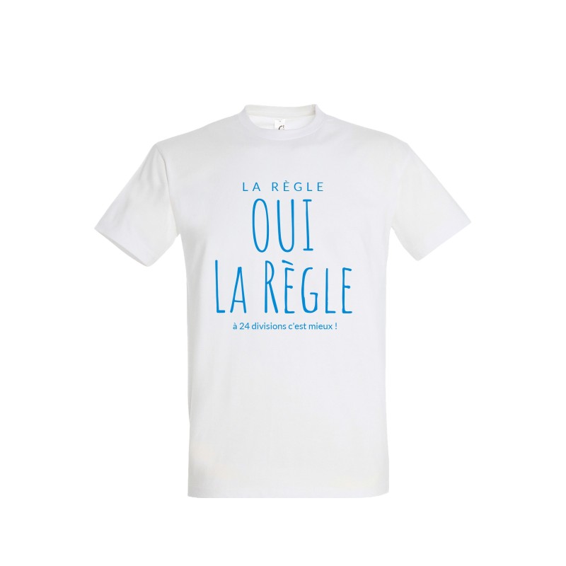 T-shirt "La règle à 24 divisions" – Précision Quotidienne