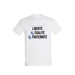 T-shirt "Liberté, Égalité, Fraternité" – Valeurs Universelles