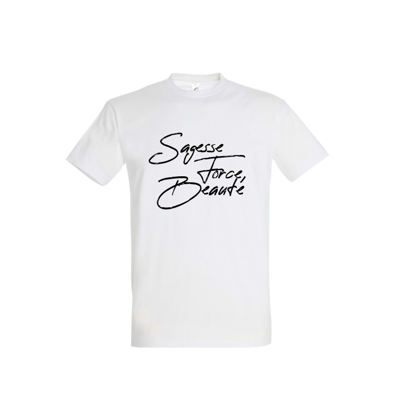 T-shirt "Sagesse, Force, Beauté" – Vertus Maçonniques